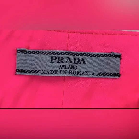 Prada Prada Pink Techno Logo Trousers 38  2 $890 - Picture 8 of 11